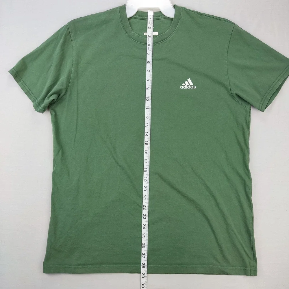 Adidas T-Shirt Mens XL Green Golf Short Sleeve Performance Logo Tee